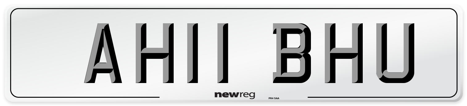 AH11 BHU Number Plate from New Reg